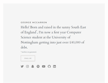 Tablet Screenshot of georgemccarron.com